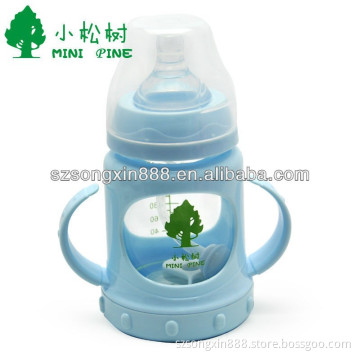 150ml Pink 2013 Eco-friendly glass baby bottle